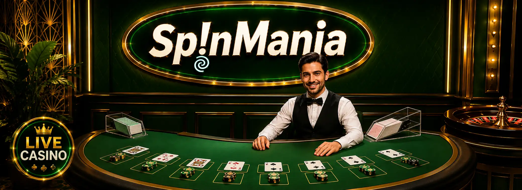 Live dealer tables through the AEST evening — SpinMania